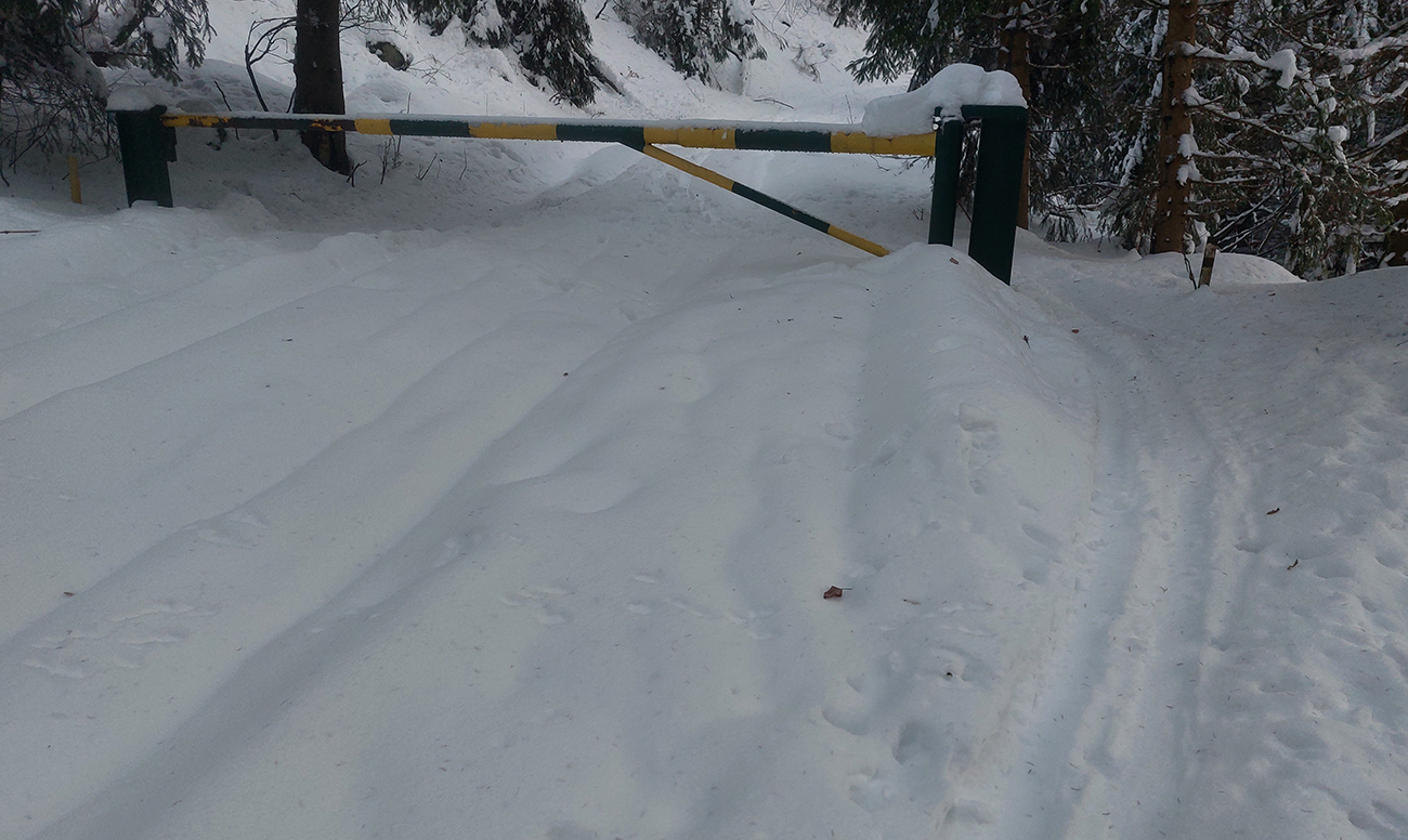 Snehu na zvážnici smer Priekopské hole dooooosť. Snehu_na_zvážnici_smer_Priekopské_hole_dooooosť.