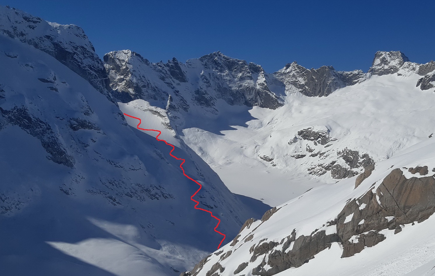 traverz_úbočím_Cima_di_Rosso