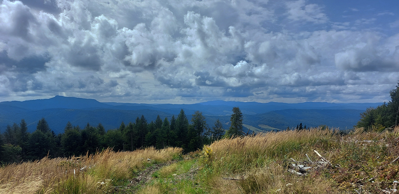 Výhoda_zostupu_rúbaňou:_panoráma_Veprov_a_Poľany.